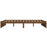  Za krevet od masivnog drva smeđa boja meda 140 x 190 cm | shoptok.hr