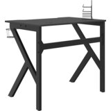  Igraći stol s nogama u oblika slova K crni 90 x 60 x 75 cm | Eponuda.ba