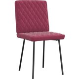  Jedilni stoli 4 kosi vinsko rdeč žamet, (21832292) | Shoptok.si