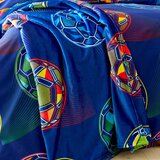 Catherine Lansfield Plava deka za bebe od mikropliša 130x170 cm Bright Football – | shoptok.hr