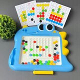 Woopie Montessori magnetna ploča za djecu MagPad, plavi dinosaur Slike