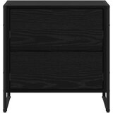  Noćni ormarić Crni hrast 50 x 39.5 x 50 cm Konstruirano drvo | Eponuda.com