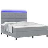 Box spring krevet Svjetlosiva 180 x 200 cm tkanina | shoptok.hr