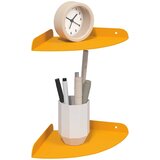  Lebdeća polica s policom s pohranom 2 pcs Žuta 18 x 18 x 2 cm | shoptok.hr