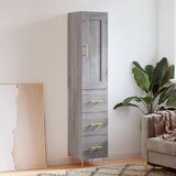 vidaXL Visoka omara siva sonoma 34,5x34x180 cm inženirski les Cene