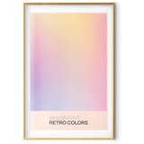  Plakat - Peaceful Drift - Delicate Pastel Shades Creating a Harmonious Whole 60x90 Zlatni okvir s margom | shoptok.hr