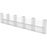  Gabionska košara U-oblika od pocinčanog čelika 570 x 20 x 100 cm | shoptok.hr
