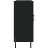  Komoda crna 90x34x80 cm od konstruiranog drva | shoptok.hr