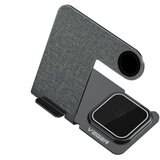 Veger brezžična polnilna postaja 3v1 Y9 za pametni telefon, Apple watch, AirPods, siva Cene