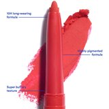 3INA The Automatic Lip Pencil črtalo za ustnice odtenek 244 - Classic red 0.26 g | Shoptok.si