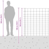 vidaXL Ograda stupova 22 kom U-kanal 140 cm Galvanizirani čelik | shoptok.hr
