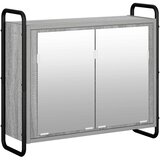  Set ormarića za kupaonicu 2 kom. Siva Sonoma 65 5 x 34 x 61 cm - Siva Sonoma Ormar s umivaonikom (3 vrata) + viseći ormar | shoptok.hr