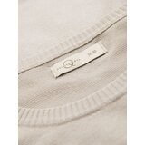 Ombre Classic knitted men's shirt with ribbed cuffs - light grey | ePonuda.com