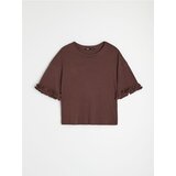 Sinsay Pamučna bluza s volanima | shoptok.hr