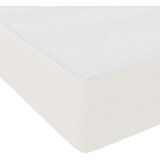 vidaXL Konstrukcija postelje z vzmetnico krema 90 x 190 cm blago, (5000123851) | Shoptok.si
