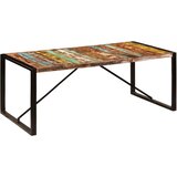  Blagovaonski stol od masivnog obnovljenog drva 200x100x75 cm | shoptok.hr