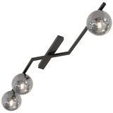  plafonska svetiljka naton 3xE14/10W/230V crna/zadimljena | Eponuda.com