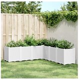 vidaXL Vrtno cvetlično korito belo 160x160x53 cm PP Cene