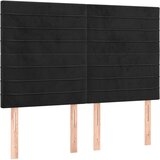  box spring s madracem LED crni 140x200 cm baršun | shoptok.hr