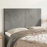  Uzglavlja 4 kom svjetlosivi 72 x 5 x 78/88 cm baršunasti Cijene