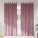 vidaXL zavjese Tamno ružičasta Poliester 140 x 260 cm | shoptok.hr