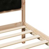  Konstrukcija postelje z vzglavjem Črna 140 x 190 cm blago, (5000084415) | Shoptok.si