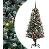 vidaXL Umjetno božićno drvce Zelena 180 cm PVC i Čelik i Plastika | shoptok.hr