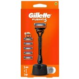 Gillette Muški aparat za brijanje Fusion 5, 5 dopuna, Crno-narandžasti | ePonuda.com