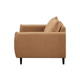 Ropez Smeđa baršunasti sofa 138 cm Juli – | shoptok.hr