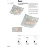  redo 05-904 - plafonsko svetlo iside 1xE27/42W/230V 30x30 cm prozirno | Eponuda.com