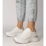 Gemre White sports sneakers with a silver insert Lenkuta | shoptok.hr