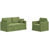  Set sofe 2 pcs Svijetlo zelena 158 x 78 x 80 cm Baršun | Eponuda.com