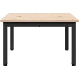  Klubska miza Naravna 60 x 60 x 36 cm Masivno borovo les, (5000107361) | Shoptok.si