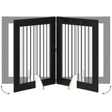  Vrata za pse s postoljem 4 pcs Crni hrast 80 x 100 cm | Eponuda.ba