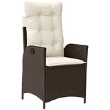  5-dijelni vrtni set s jastučićima smeđi poli ratan | shoptok.hr