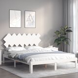  Okvir kreveta bez madraca bijeli 140x200 cm od masivne borovine | Eponuda.com