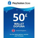 Sony playstation dopuna - psn store 50 funti (uk) wallet gift card / digital Cene