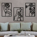Wallity Zidna dekoracija Metal Nude Women, Crna Cene