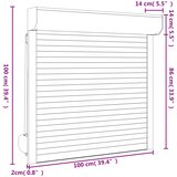  Roletna Antracit 100 x 100 cm Aluminij i poliuretan | shoptok.hr