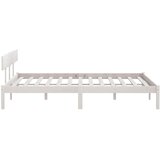  Okvir za krevet od borovine bijeli 180 x 200 cm Super King | shoptok.hr