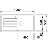 Blanco ZIA XL 6 S Silgranit granitna sudopera, antracit | shoptok.hr