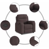  Naslonjač od tkanine tamnosmeđi | shoptok.hr