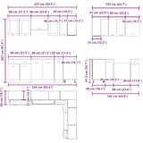  11-dijelni set kuhinjskih ormarića "Lyon" Artisan hrast, inženjersko drvo | Eponuda.ba