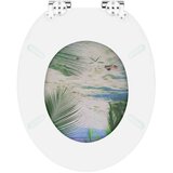  Toaletni pokrov s tiho zaporo Zelena 44 x 38 cm MDF plošča, (5000207996) | Shoptok.si