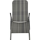 Maison Chic Zložljiv Ležalnik - Sončna ležalnik poli ratan siv, (22043404) | Shoptok.si