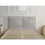 Bobochic Paris Sivi podstavljeni tapecirani bračni krevet s podnicom 160x200 cm Mara – | shoptok.hr
