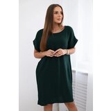 Kesi Włoski Dress with pockets dark green | Shoptok.si