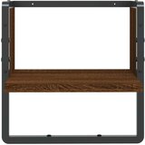  Polica s prečkom boja smeđeg hrasta 30 x 25 x 30 cm | shoptok.hr