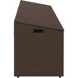  Vrtna kutija za pohranu smeđa 220x50x58 cm poli ratan - Smeđa 220 x 50 x 58 cm | shoptok.hr