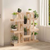  Stalak za biljke 104 5 x 25 x 109 5 cm od masivne borovine | shoptok.hr